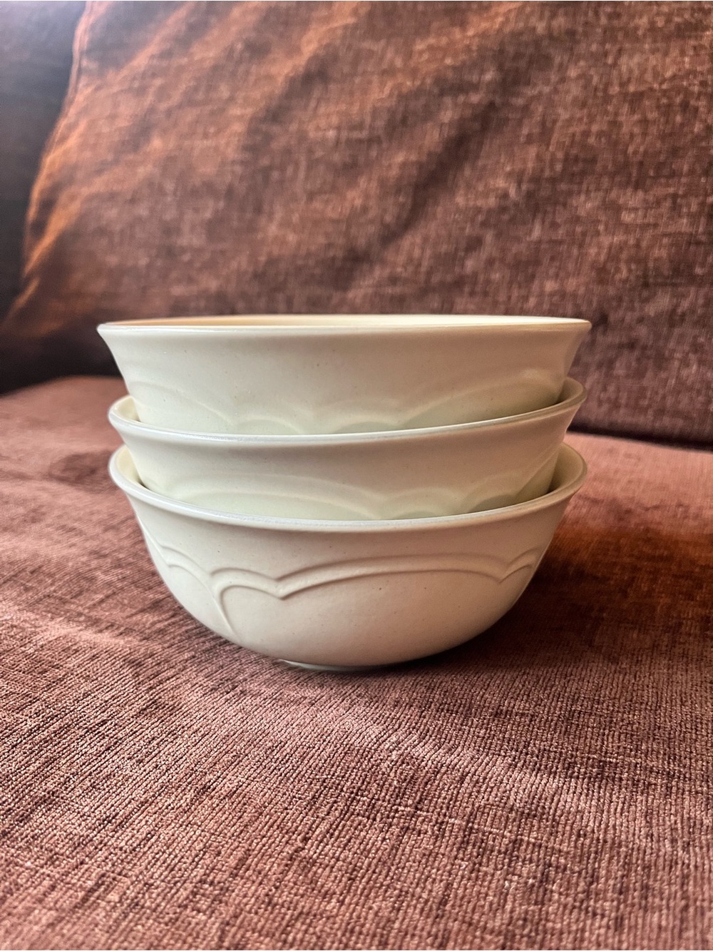 3 Pfaltzgraff Heirloom Soup Cereal Bowls Retired like new 5 7/8"
